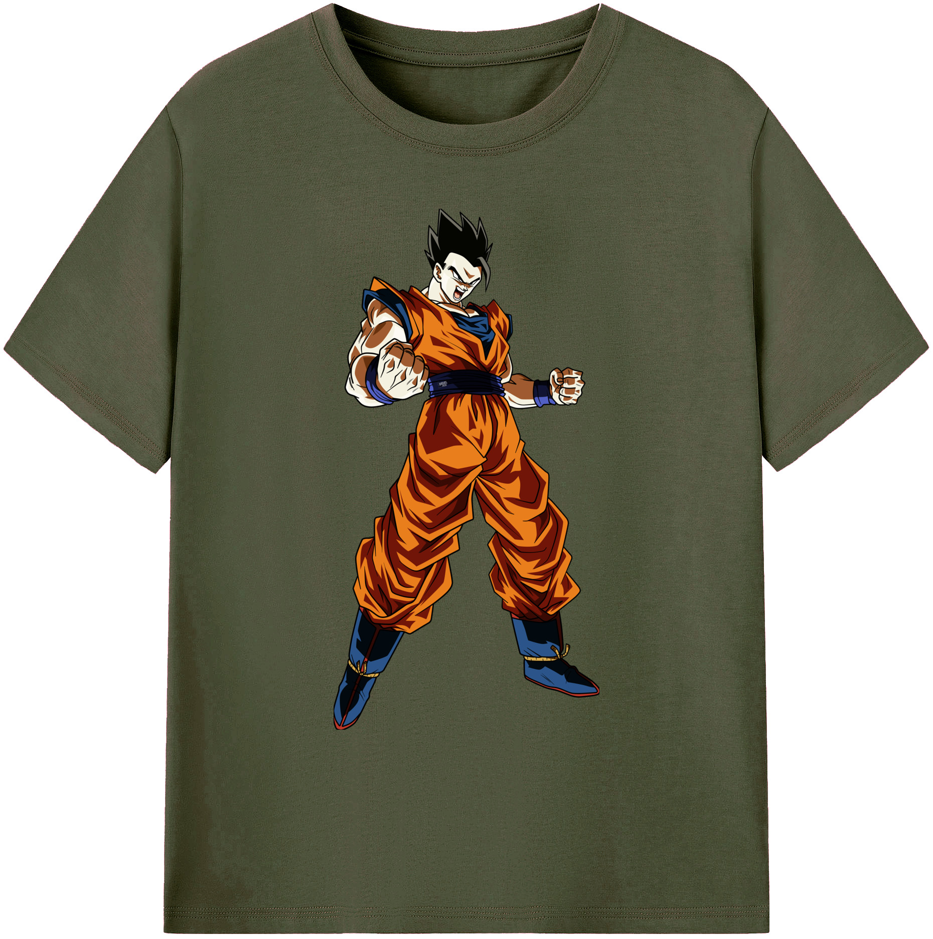 （画像用） ドラゴンボール 孫 悟飯（そんごはん）DRAGON BALL Son Gohan 綿100％ メンズ半袖Tシャツ｜肌触りやわらか＆通気性